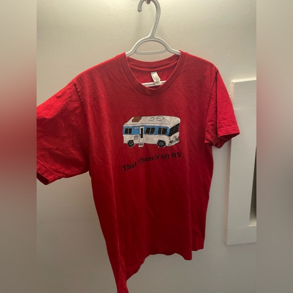 Red American Apparel Graphic T Shirt - Picture 1 of 3